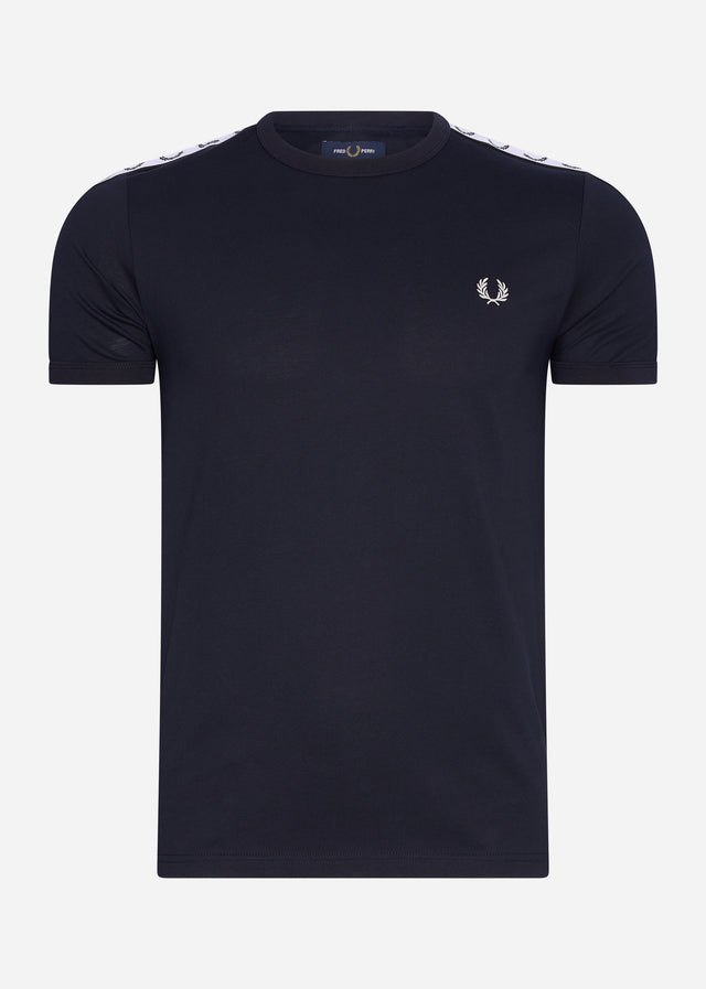 Fred Perry T-shirts Taped ringer t-shirt - navy