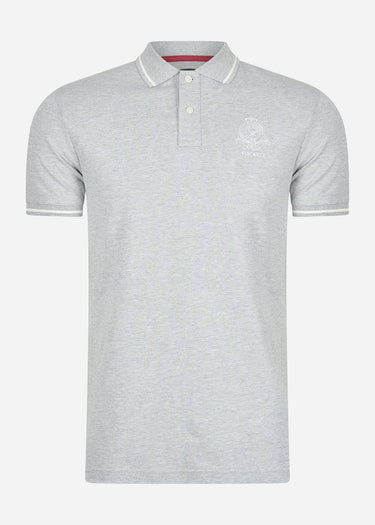 Hackett London Polo's  Heritage logo polo - grey marl