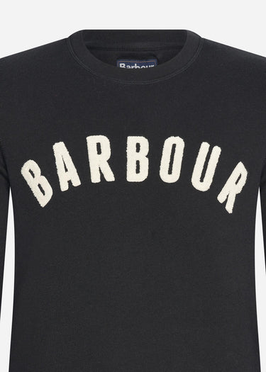 Barbour Truien Prep logo crew - black