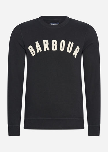 Barbour Truien Prep logo crew - black