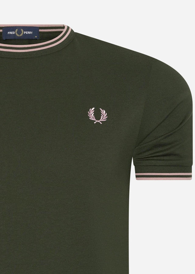 Fred Perry T-shirts Twin tipped t-shirt - hunting green