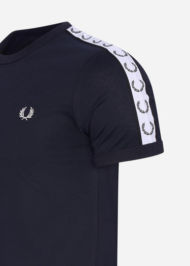 Fred Perry T-shirts Taped ringer t-shirt - navy