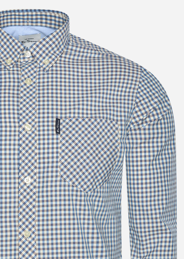 Ben Sherman Overhemden Signature gingham - persian blue