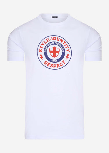 Three Stroke T-shirts  Style idenity respect tee - white