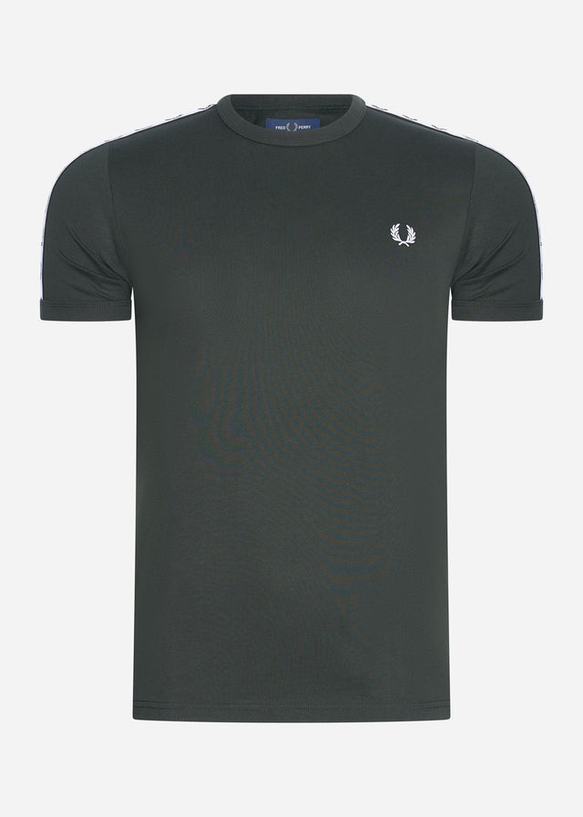 Fred Perry T-shirts Taped ringer t-shirt - night green