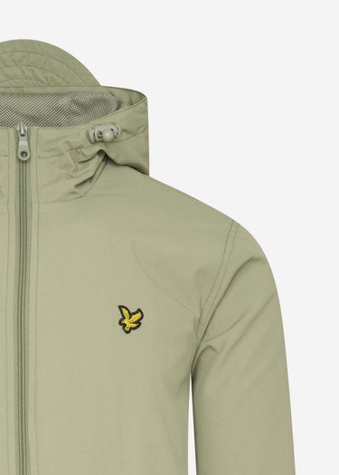 Lyle & Scott Jassen Zip through hooded jacket - moss