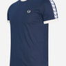 Fred Perry T-shirts Taped ringer t-shirt - carbon blue