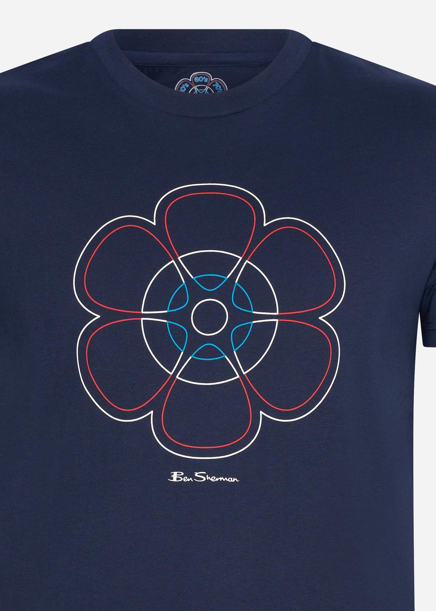 Ben Sherman T-shirts 60th anniversary tee - marine