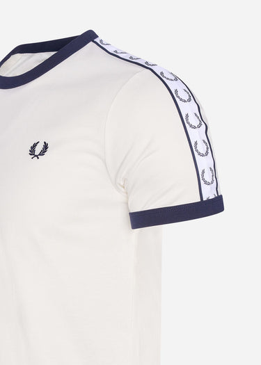 Fred Perry T-shirts Taped ringer t-shirt - snow white