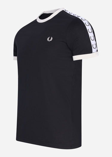 Fred Perry T-shirts Taped ringer t-shirt - black