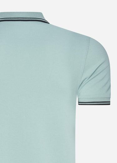 Fred Perry Polo's Twin tipped fred perry shirt - silver blue black