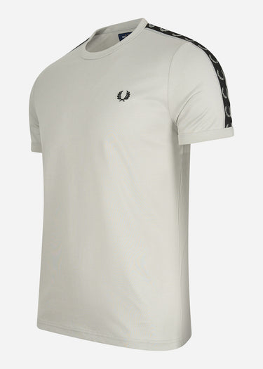 Fred Perry T-shirts Contrast tape ringer t-shirt - limestone black