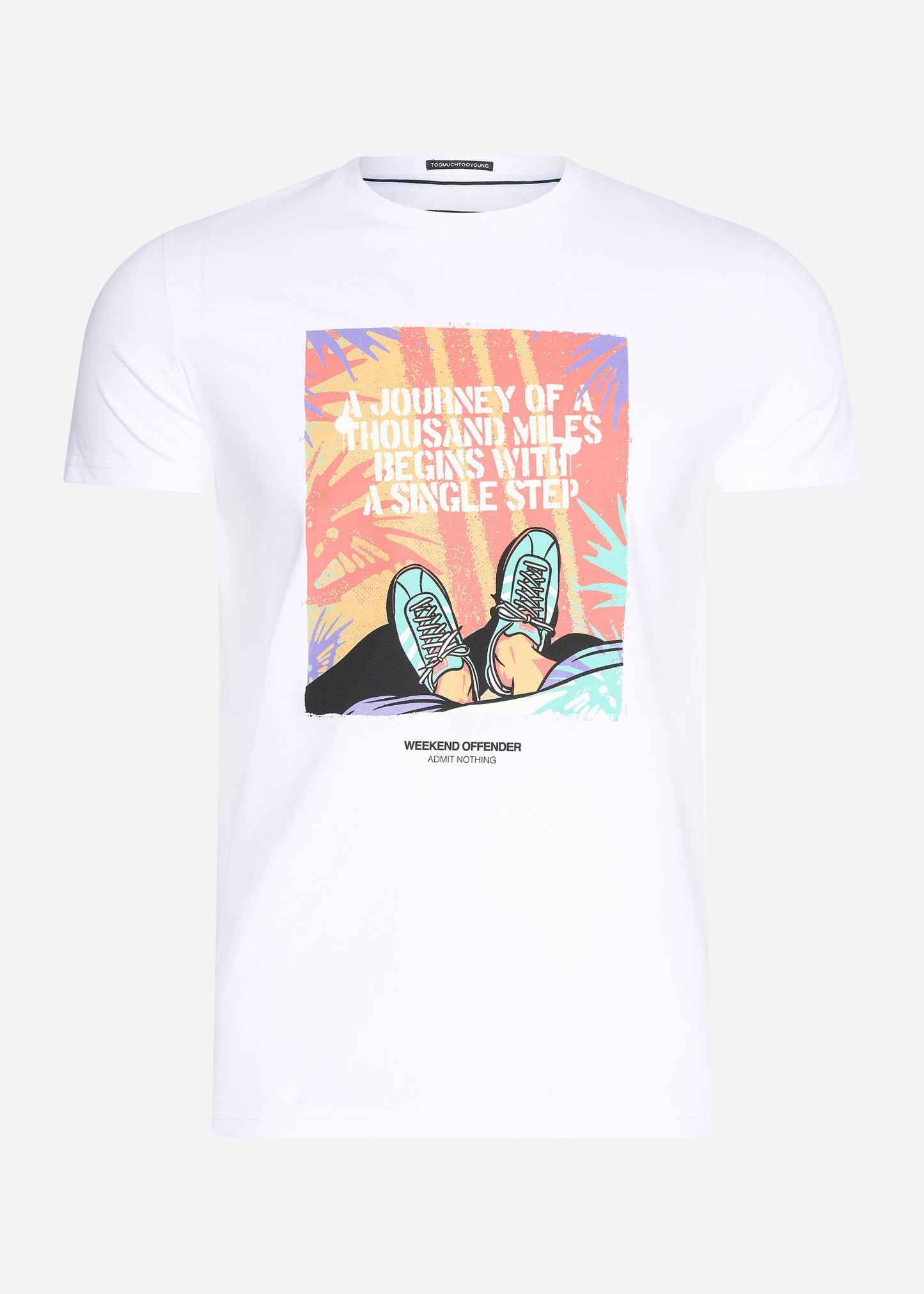 Weekend Offender T-shirts Single step - white