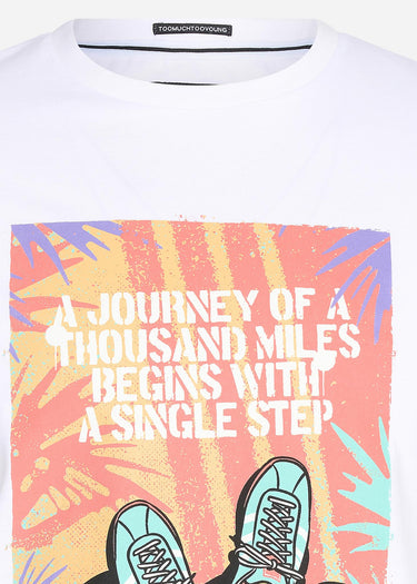 Weekend Offender T-shirts Single step - white
