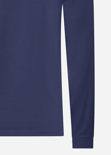 Lyle & Scott Longsleeve Polo's LS polo shirt - navy