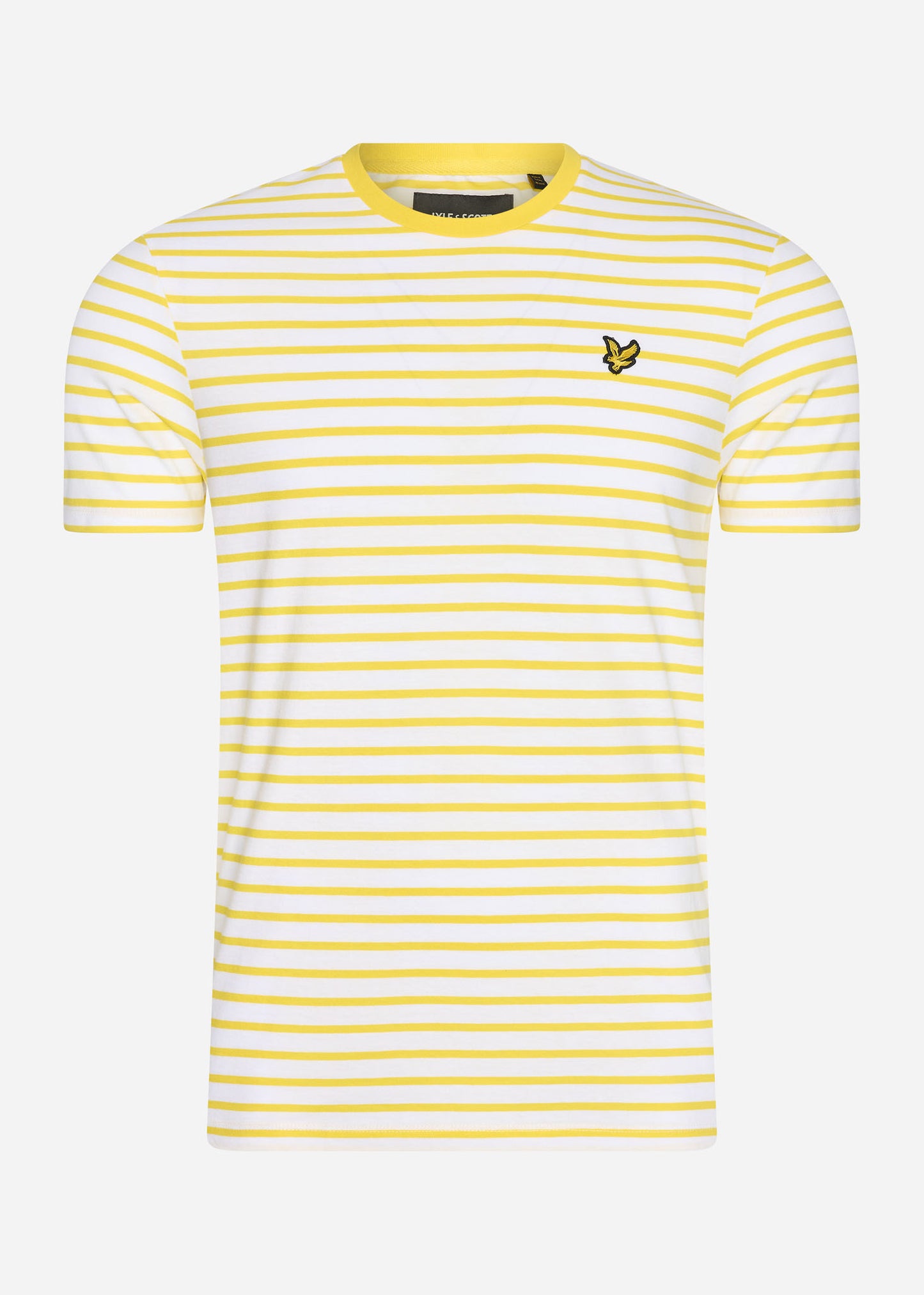 Lyle & Scott T-shirts Breton stripe t-shirt - sunshine yellow white