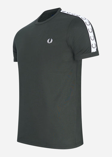 Fred Perry T-shirts Taped ringer t-shirt - night green
