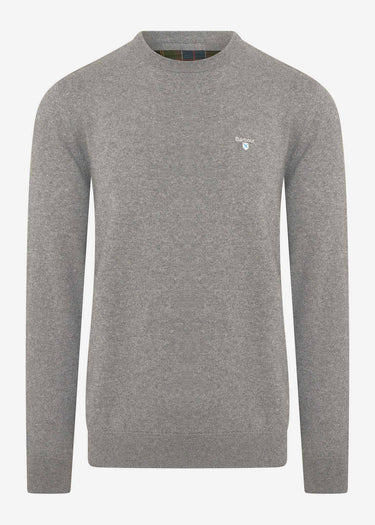 Barbour Truien Essential cotton cashmere crew - grey marl
