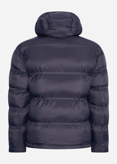 Lyle & Scott Jassen Sculptural puffer jacket - dark navy