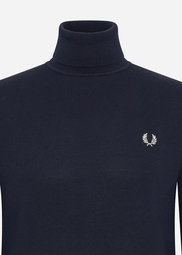 Fred Perry Truien Roll neck jumper - navy