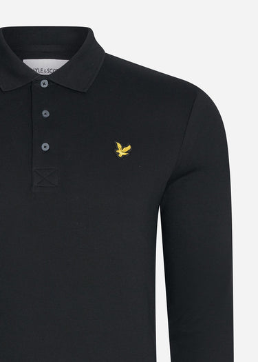 Lyle & Scott Longsleeve Polo's  LS polo shirt - jet black