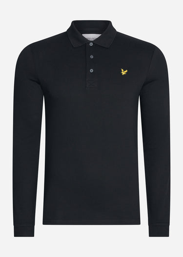 Lyle & Scott Longsleeve Polo's  LS polo shirt - jet black
