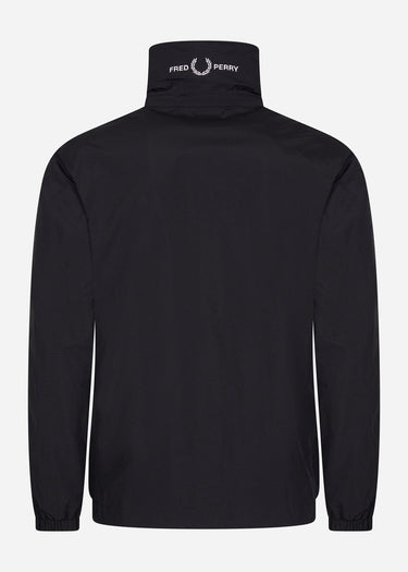 Fred Perry Jassen Patch pocket zip through jacket - black