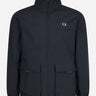 Fred Perry Jassen Patch pocket zip through jacket - navy