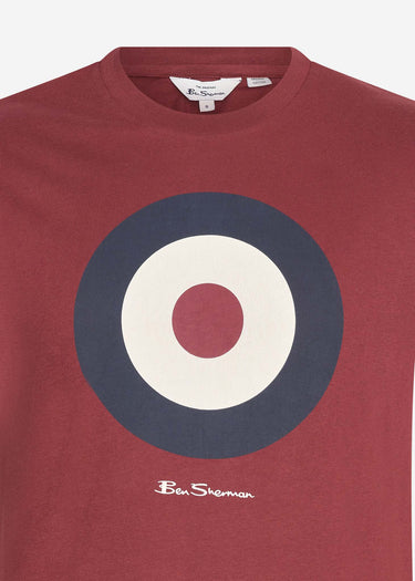 Ben Sherman T-shirts Signature target tee - claret