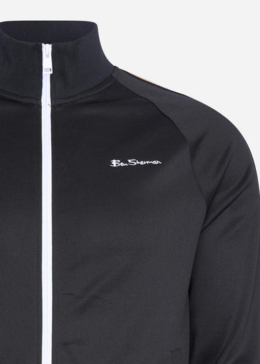 Ben Sherman Vesten House taped track top - black