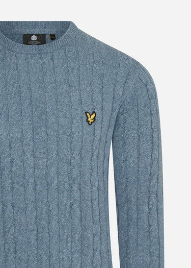Lyle & Scott Truien Cable jumper - slate blue marl