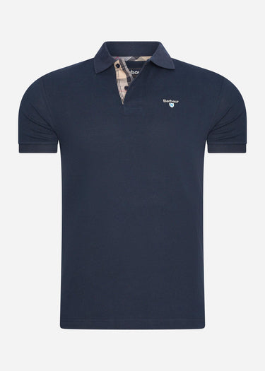 Barbour Polo's Barbour tartan pique polo - new navy