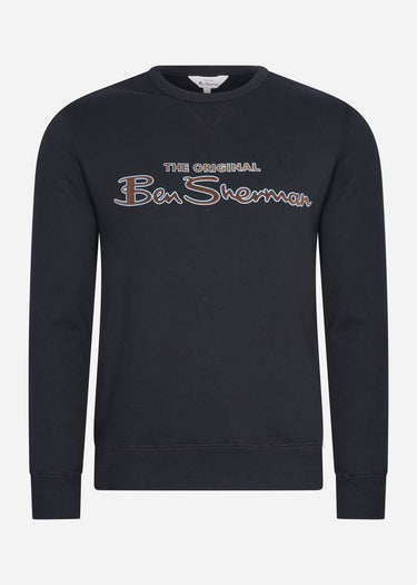 Ben Sherman Truien Signature logo sweat - black