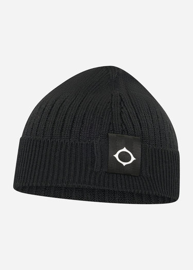 MA.Strum Mutsen Rib knit beanie - jet black