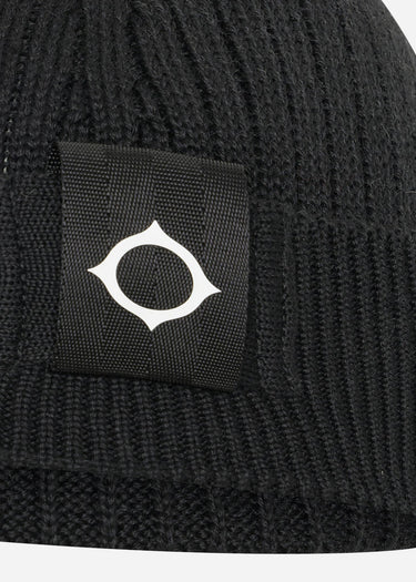 MA.Strum Mutsen Rib knit beanie - jet black