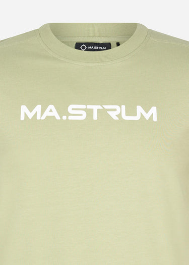 MA.Strum T-shirts MA.Strum chest print tee - tea