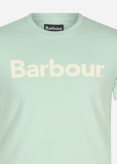 Barbour T-shirts Logo tee - dusty mint