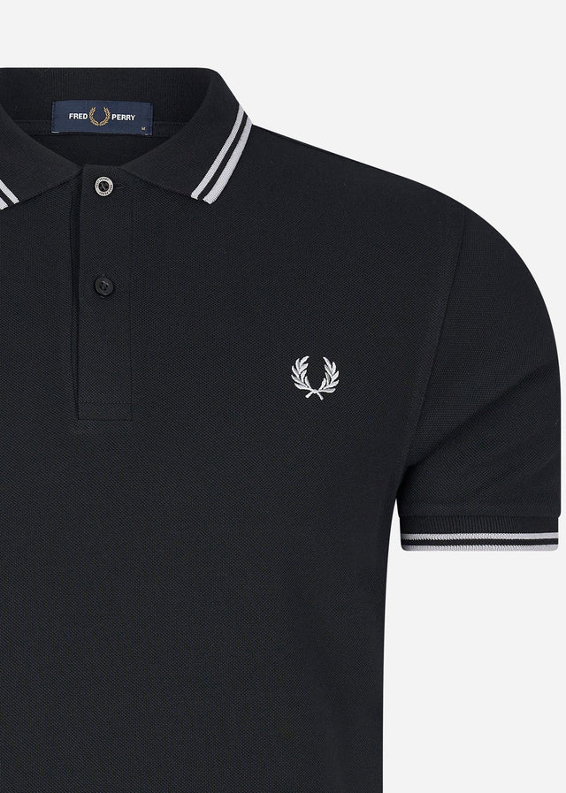 Fred Perry Polo's Back graphic polo shirt - black