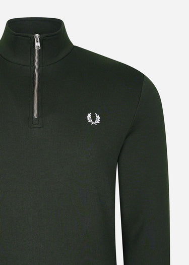 Fred Perry Truien  Half zip sweatshirt - night green