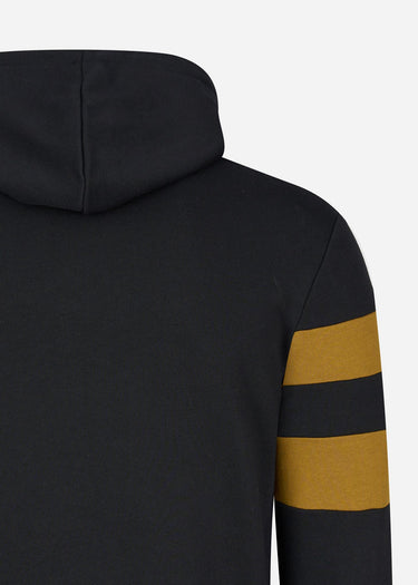 Fred Perry Hoodies Tipped sleeve hooded sweat - black