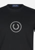 Fred Perry T-shirts Circle branding t-shirt - black