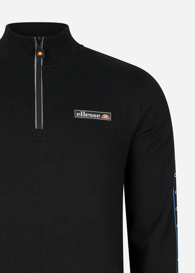 Ellesse Truien Chimenco half zip track top - black