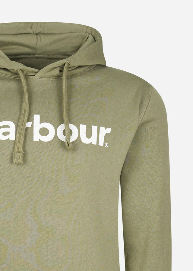Barbour Hoodies Logo popover hoodie - bleached olive