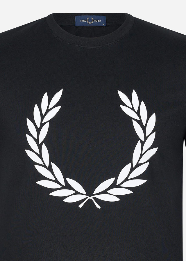 Fred Perry T-shirts Badge detail t-shirt - black