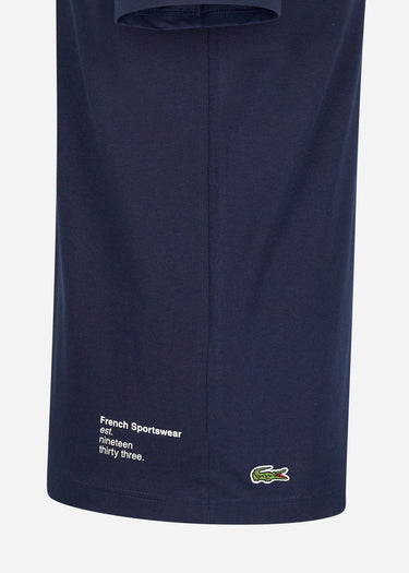 Lacoste T-shirts Branded t-shirt - navy blue