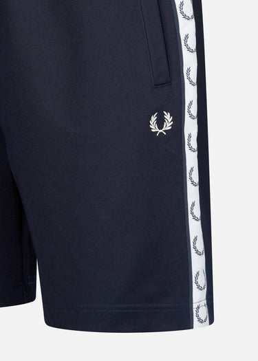 Fred Perry Korte Broeken Taped tricot short - carbon blue
