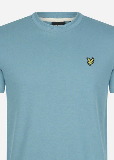 Lyle & Scott T-shirts Crest tipped t-shirt - skipton blue