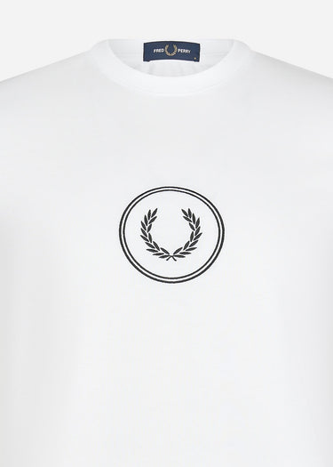 Fred Perry T-shirts Circle branding t-shirt - white