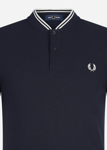 Fred Perry Polo's Bomber collar polo shirt - navy