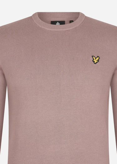 Lyle & Scott Truien Cotton crew neck jumper - hutton pink